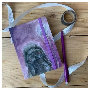 Set školních potřeb Notatnik z gumką A6 SCN23 Króliczek