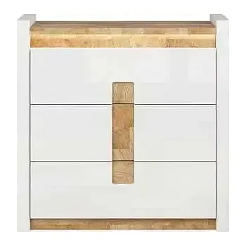 Komoda Komoda Alameda KOM3S bílý lesk/dub westminster - SLEVA 3% s kodem radost25