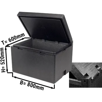 Nádobí G.Gastro Cargo box - 120,2L | Thermobox | Izolační box | Polystyrénový box | Polibox | Ohřívací Box