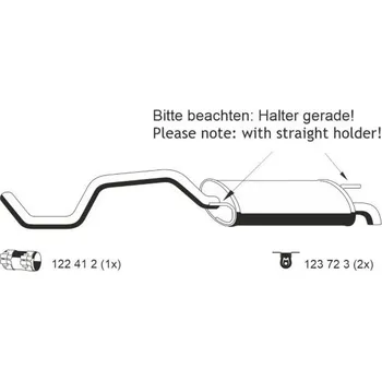 Tlumič výfuku Zadni tlumic vyfuku ERNST 640275