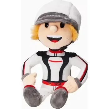 PORSCHE Tom Targa plush figure Plyšová figurka Tom Targa (Velká plyšová figurka oblíbeného maskota Porsche Toma Targy. S odnímatelnou helmou.)