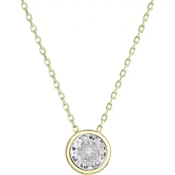 Oblečení a móda Pozlacený náhrdelník s čirým zirkonem 12051.1