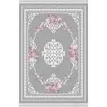 Koberec SEDEF TYP 2 80x150 - šedá / vzor květiny - SLEVA 3% s kodem radost25