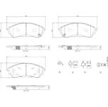 Sada brzdových destiček, kotoučová brzda BREMBO P 24 225