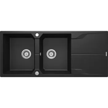 Granitový dřez Deante Andante granitový dřez 116x50 cm šedá/grafitová/onyx ZQN_G213