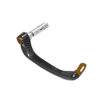 Lever guard ACCOSSATO with gold eyelet and insert right, carbon DE011Y-12