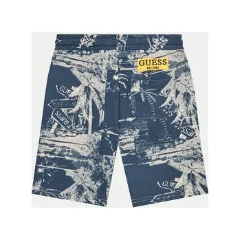 Pánské kraťasy Guess Sportovní kraťasy L4GD05 KA6R3 Tmavomodrá Relaxed Fit 8Y