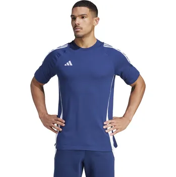 Bavlněné triko Adidas Tiro 24 TEE tmavě modro bílé Velikost: XS