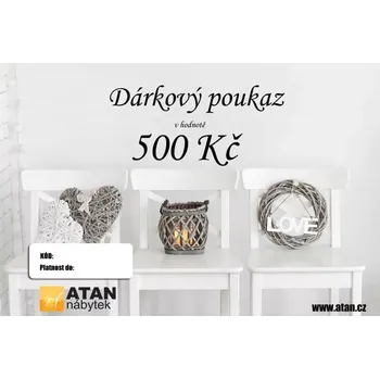 dětská židle ATAN Dárkový poukaz v hodnotě 500 Kč Elektronický - SLEVA 3% s kodem radost25