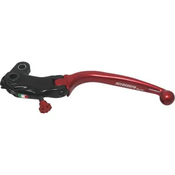 Folding lever ACCOSSATO aluminium, master cylinder červená LV016R-34-NRST