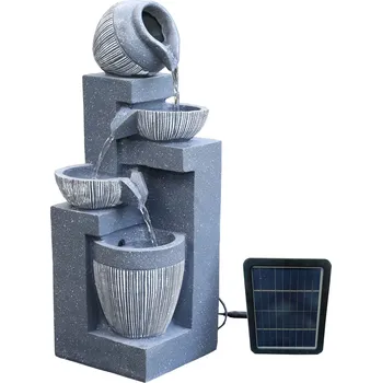 Zahradní dekorace BestBerg SF-19 zahradní solární fontána  19 x 19 x 51 cm