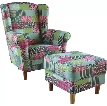 Obývací pokoj Křeslo/ušák s taburetem ASTRO - Patchwork M1 - doprava zdarma - SLEVA 3% s kodem radost25