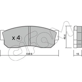 Brzdová destička Sada brzdových destiček, kotoučová brzda CIFAM 822-202-0