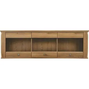 Obývací stěna Závěsná vitrína Bergen SFW3W - Modřín sibiu zlatý - SLEVA 3% s kodem radost25