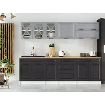 Kuchyňská linka Kuchyňská linka Tyra 260 popel/grafit MAT - doprava zdarma - SLEVA 3% s kodem radost25