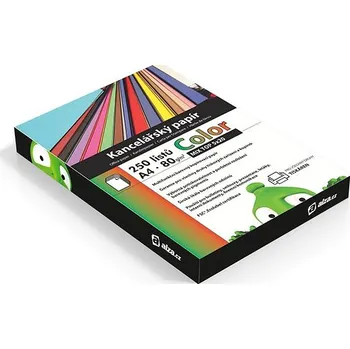 Kancelářský papír Alza Color A4 MIX TOP 10x 25 listů