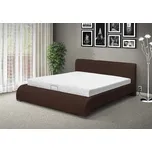 Nabytekmorava Luxusní postel SEINA NEW 200x140cm s MOT otevíráním ÚP eko kůže: hnědá