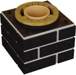 Komíny CZ Sada pro navýšení prstenců DN 160-0,3 m černá