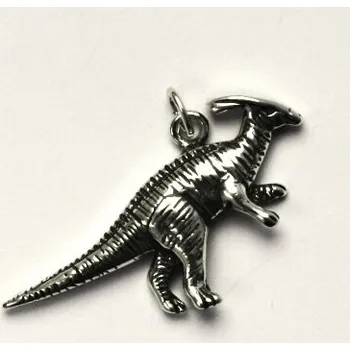 Přívěsek Stříbrný přívěsek dinosaurus Parasaurolophus - P186 (Stříbrný dinosaurus)