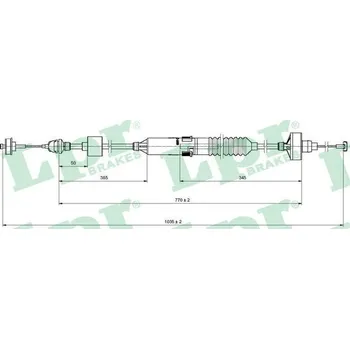 Spojkové lanko Tazne lanko, ovladani spojky, , 1H1721335C, 1H1721335H, 1H1721335K, LPR, C0260C