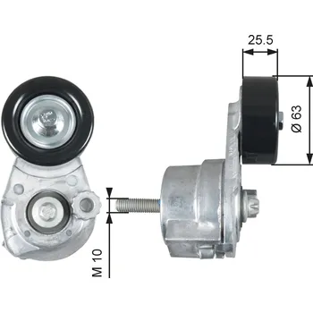 Napínák, žebrovaný klínový řemen GATES T39160