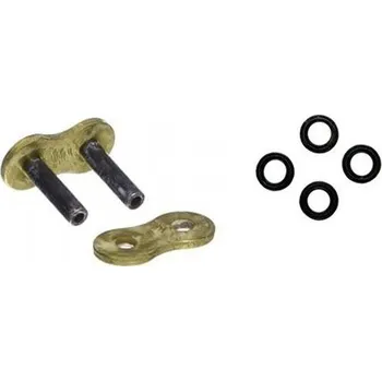 Řetězová sada pro motocykl Spojka řetězu ČZ 520 ORMX zlatá, pevná(nýtovací)