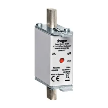 Dílna HAGER Pojistka nožová 50A NH000 gG 500V LNH0050M