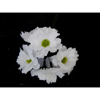 umělá květina Květinový svazek, umělé květiny, BÍLÁ, 10 svazků