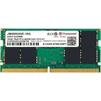 Operační paměť Transcend JM4800ALE-16G Transcend paměť 16GB SODIMM DDR5 4800 (JetRam) 1Rx8 2Gx8 CL40 1.1V