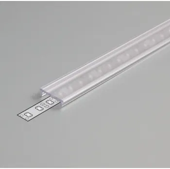 LED lišta Difuzor WIRELI F KLIP ČIRÝ, 2m (metráž)