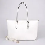 Bílá velká elegantní kabelka na rameno FLORA&CO 1808