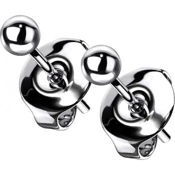 Náušnice Šperky4U Titanové náušnice kuličky 3 mm - KM2015-03