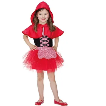Karnevalový kostým Mottoland Dětský kostým Červená Karkulka červené/bílé kostky 104