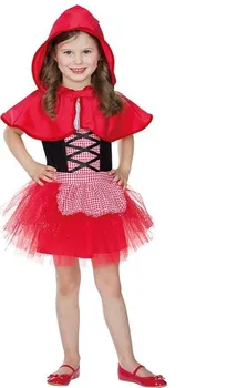 Karnevalový kostým Mottoland Dětský kostým Červená Karkulka červené/bílé kostky 104