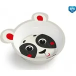 Canpol babies Melaminová miska protiskluzová s oušky HELLO LITTLE 490 ml béžová