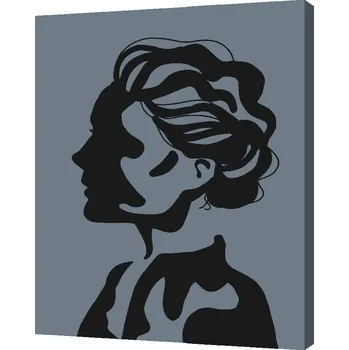 Malování podle čísel - Silueta ženy 2 Velikost: 30x40cm, Rámování: Pouze srolované plátno