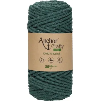 Příze Anchor Crafty fine 111 Tmavě zelená (Příze na macrame Anchor Crafty fine 111 Forest)