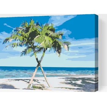 Malování podle čísel - Karibik Velikost: 30x40cm, Rámování: Pouze srolované plátno