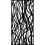 Designová kovová výplň, laserem vypálený vzor 1264, rozměr 1000x2000x2,5 mm, bez povrchové úpravy