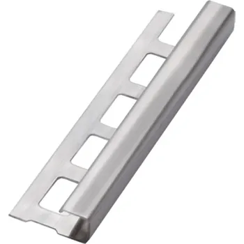 ukončovací lišta Ukončovací lišta hranatá, kartáčovaná nerez, 12 mm, 250 cm