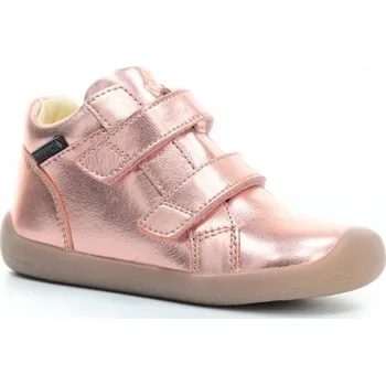 Dívčí obuv BUNDGAARD celoroční obuv s membránou The Walk Strap Tex - Rose Gold Velikost: 34