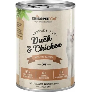 Krmivo pro kočku Chicopee Cat Gourmet Pot Duck &amp; Chicken 195 g