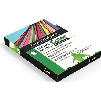 Kancelářský papír Alza Color A4 zelený tmavý