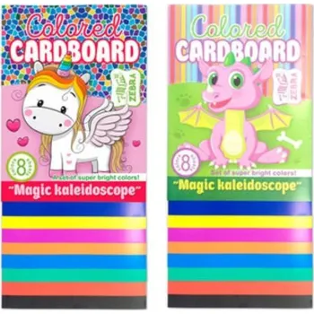 Barevný papír Ditipo Barené papíry A4, 200 g/m2, 8 archů KALEIDOSCOPE