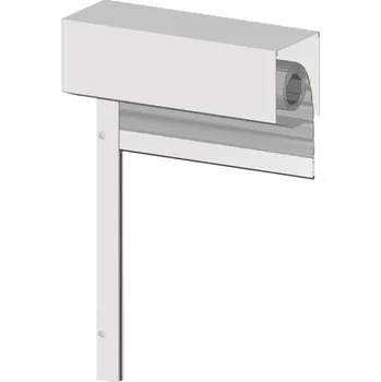 Roleta Venkovní roleta s motorem L 125x106,5 cm dopravní bílá RAL 9016