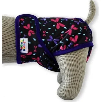 kalhotky pro psa Gaga's hárací kalhotky vzor motýl vel. XXL