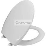 MKW WC sedátko Universal, termoplastové, antibakteriální, bílé/plastové panty, S470T010