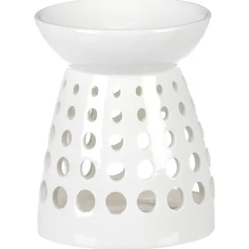 Aroma lampa Aromalampa, porcelánová. Bílá