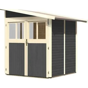 Zahradní domek dřevěný domek KARIBU WANDLITZ 2 (73072) terragrau