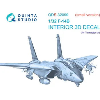 Plastikový model Quinta studio 1/32 F-14B 3D-Printed&col. Interior (TRUMP) SMALL